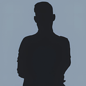 Die Silhouette eines Mannes