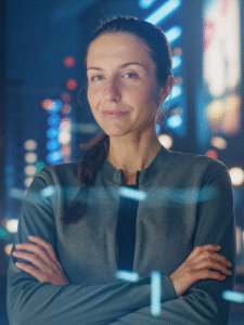 Ein Portrait von Denitsa Angelova, CEO und Gründerin von Styria Creative
